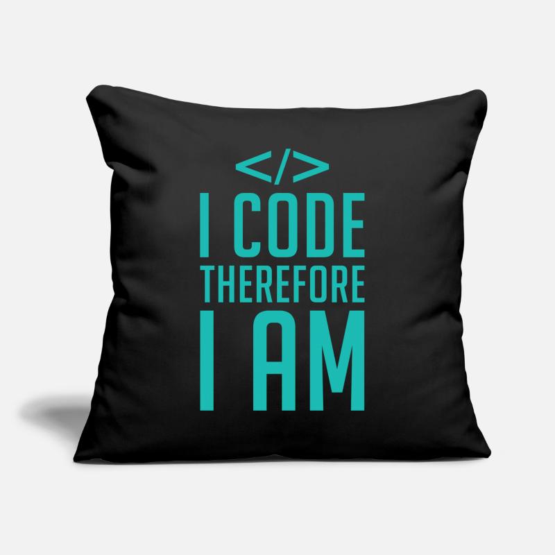 Code Codeur Programmeur Développeur Codeur Coussin et housse de 45 x 45 cm