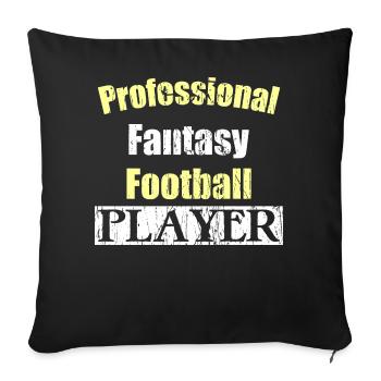 Professional Fantasy Football Player - Sofa pillow with filling 45cm x 45cm - black - Front