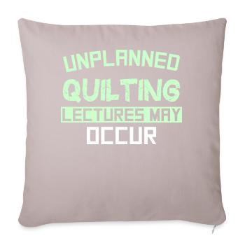 UNPLANNED QUILTING LECTURES MAY OCCUR - Sofa pillow with filling 45cm x 45cm - light taupe - Front