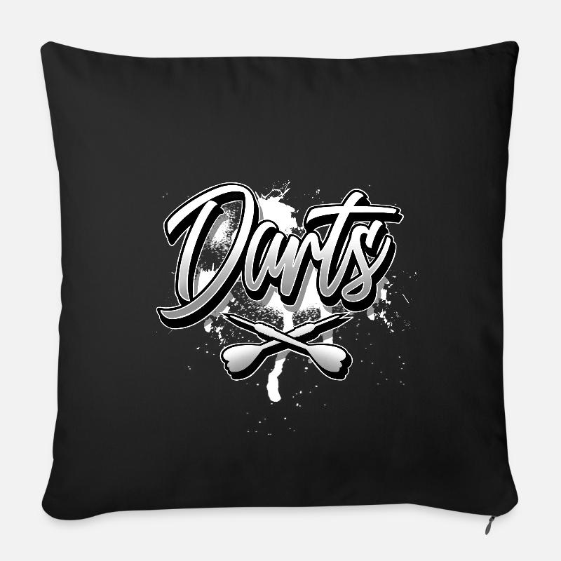 Darts - Sofakissen mit Füllung 45 x 45 cm - Schwarz