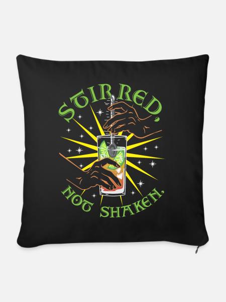 Stirred Shaken - Sofakissen mit Füllung 45 x 45 cm - Schwarz