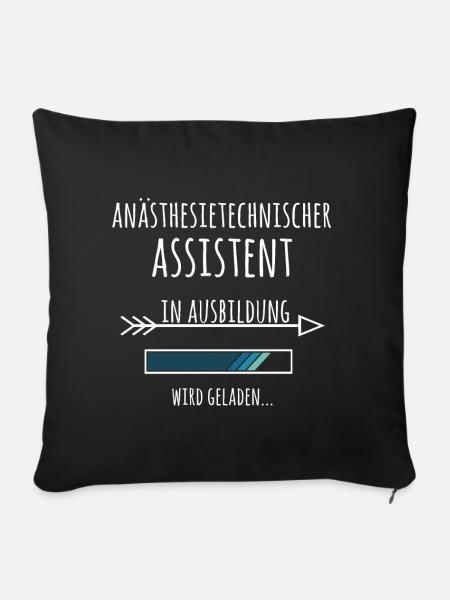 Anästhesietechnischer Assistent Ausbildung Beruf - Sofakissen mit Füllung 45 x 45 cm - Schwarz