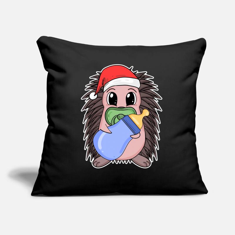 Hérisson bébé Noël Coussin et housse de 45 x 45 cm