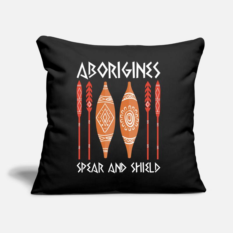 Aborigines Spear Shield Sofakissen mit Füllung 45 x 45 cm
