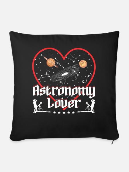 Astrophysik - Sofakissen mit Füllung 45 x 45 cm - Schwarz