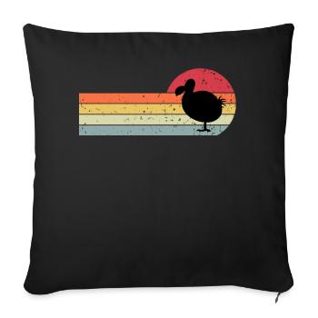 Dodo - Sofa pillow with filling 45cm x 45cm - black - Front