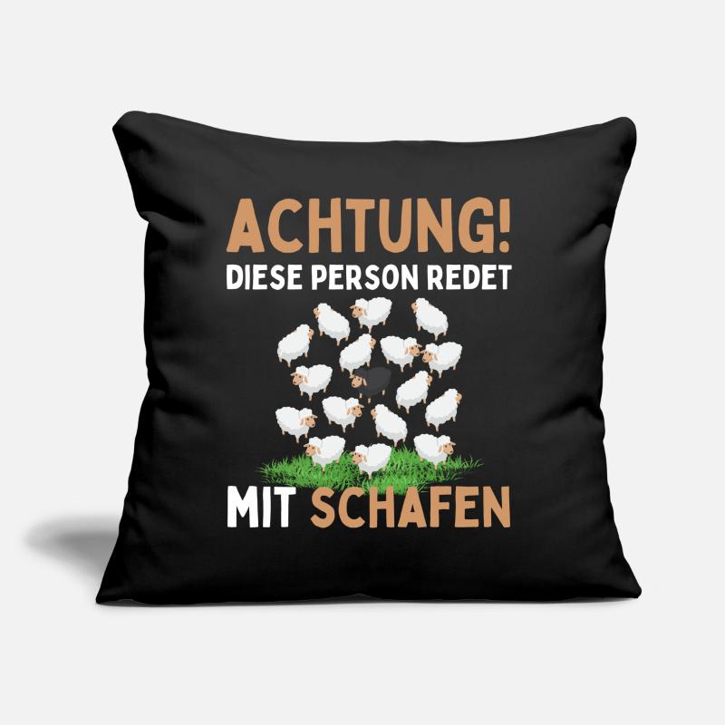 Funny Sheep Sheep Sheep Shepherd Sofa pillow with filling 45cm x 45cm