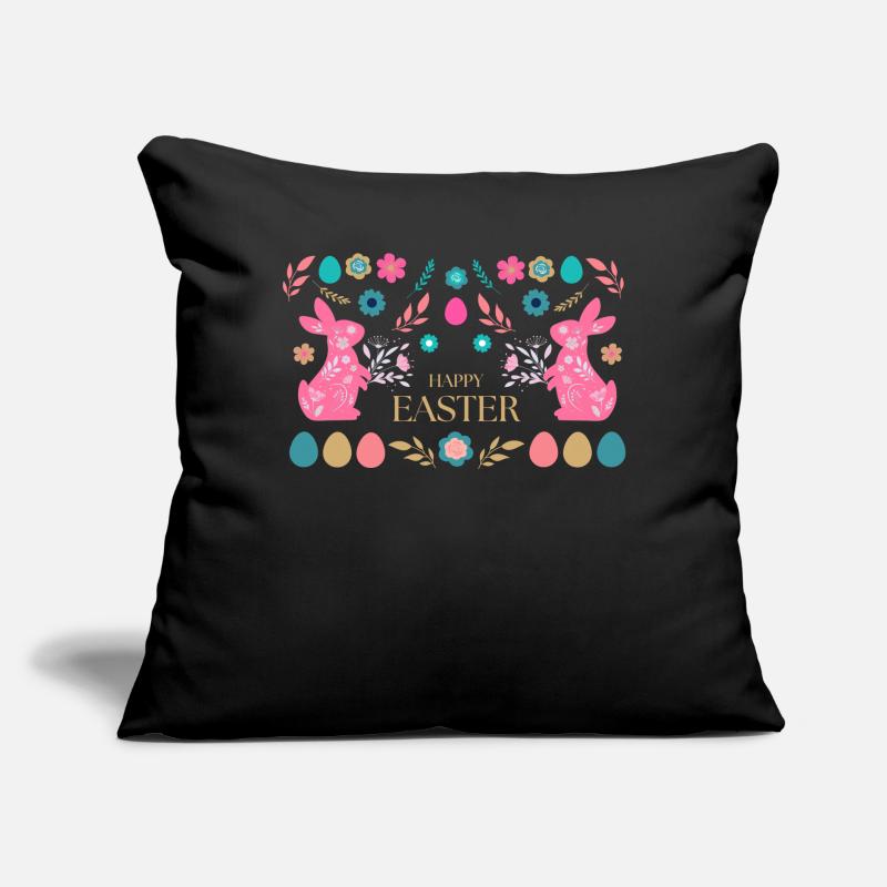Happy Easter Easter Bunny Happy Easter Easter Motif Sofa pillow with filling 45cm x 45cm