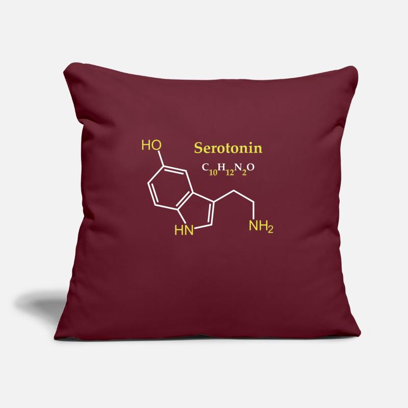 Serotonin molecule Sofa pillow with filling 45cm x 45cm