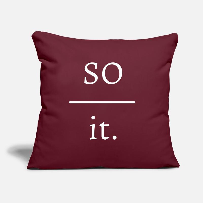 Donc, au-dessus. Coussin et housse de 45 x 45 cm