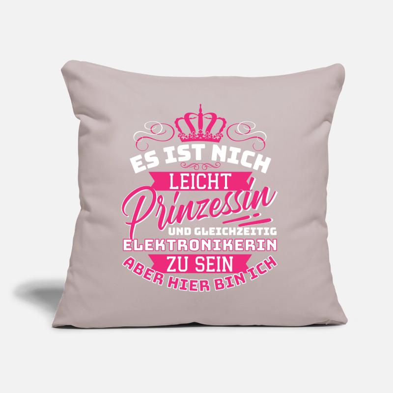 Princess & Electronics Technician - The Funny Sofa pillow with filling 45cm x 45cm