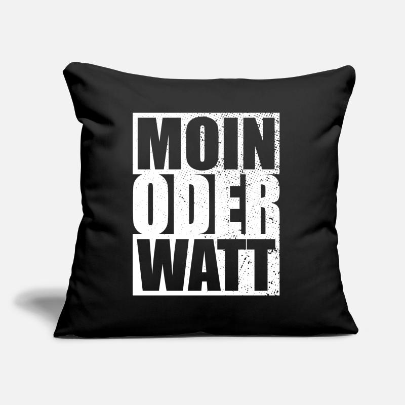 Moin Oder Watt Ruhrgebiet Ruhrpott Hamburg Moin Sofakissen mit Füllung 45 x 45 cm