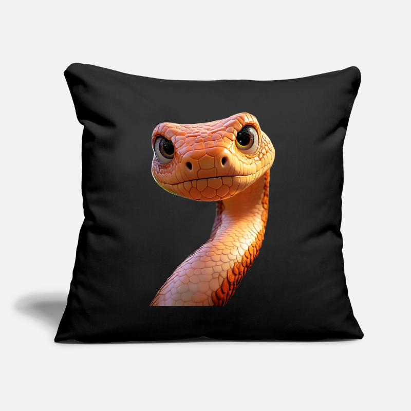 Schlange Python Kobra Mamba Klapperschlange Snake Sofakissen mit Füllung 45 x 45 cm
