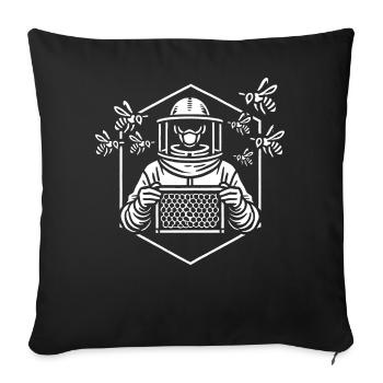 Beekeeper Design - Sofa pillow with filling 45cm x 45cm - black - Front