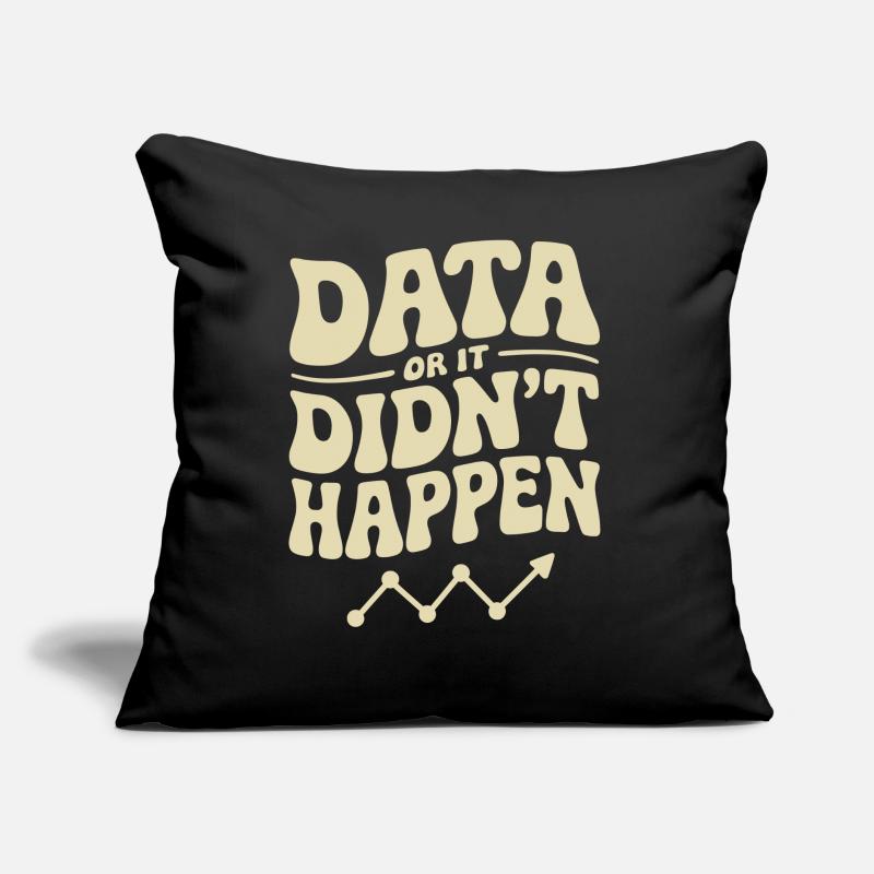 Data Analyst Data Scientist Data Sofa pillow with filling 45cm x 45cm