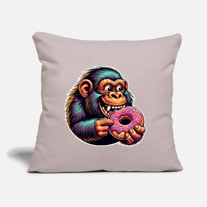 Neanderthal Donut Sofa pillow with filling 45cm x 45cm