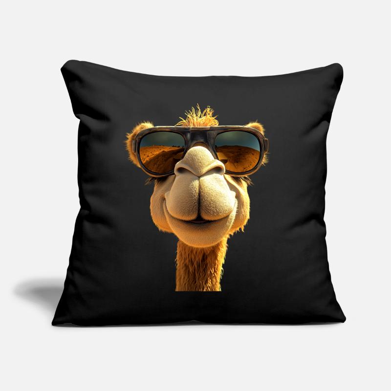 Camel Dromedary Bactrian Camel Gift Camels Sofa pillow with filling 45cm x 45cm