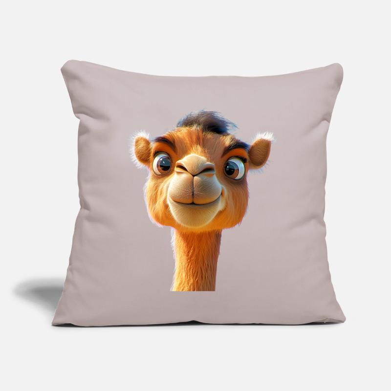 Camel Dromedary Bactrian Camel Gift Camels Sofa pillow with filling 45cm x 45cm