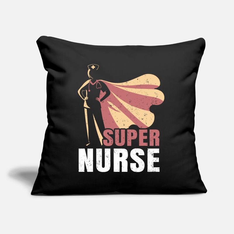 Nurse – Superheld Krankenschwester Sofakissen mit Füllung 45 x 45 cm