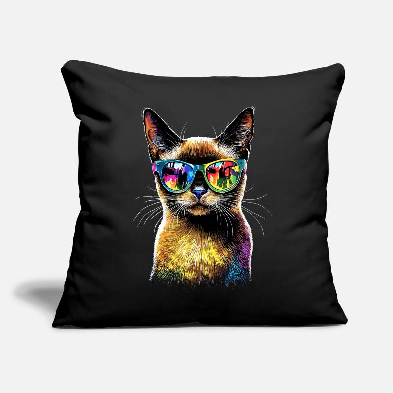 Chat Birman Chat Birman Sacré Chat Birman Mignon Chats Birmans Coussin et housse de 45 x 45 cm