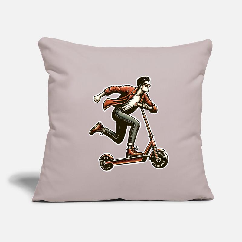 Tretroller E-Scooter E-Roller Sofakissen mit Füllung 45 x 45 cm