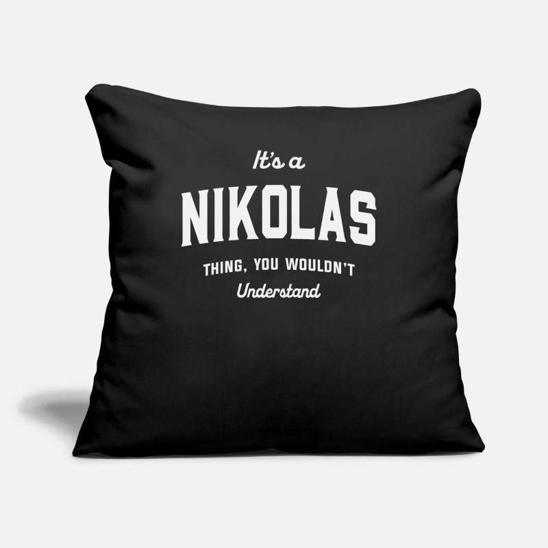 C’est un truc de Nikolas que vous ne comprendriez pas Coussin et housse de 45 x 45 cm