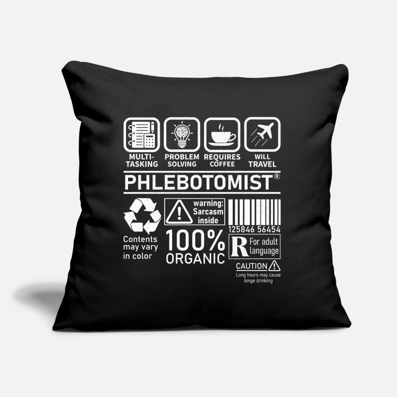 Phlebotomist multi tasking problem solving Sofa pillow with filling 45cm x 45cm