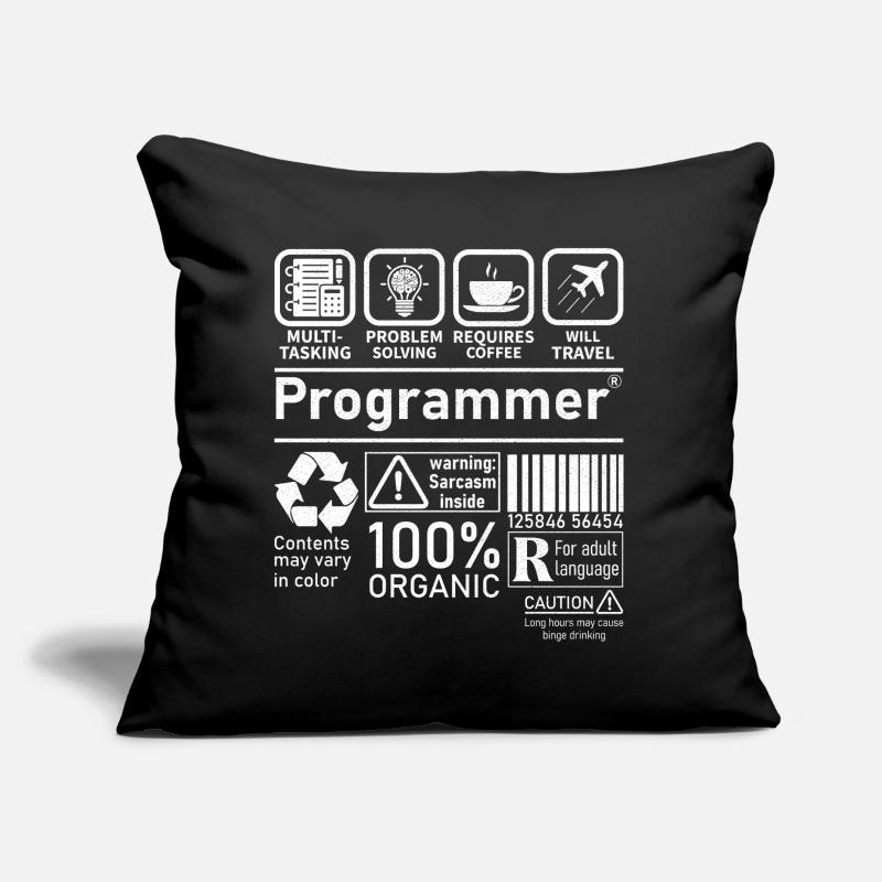 Programmeur multitâche, la résolution de problèmes nécessite Coussin et housse de 45 x 45 cm