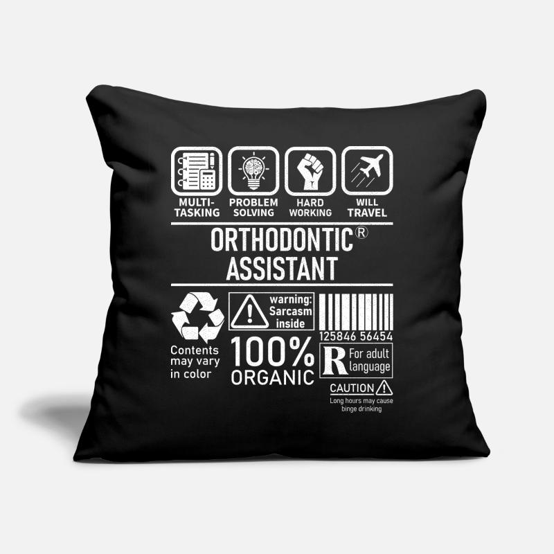 Problème multitâche d’assistant orthodontique Coussin et housse de 45 x 45 cm