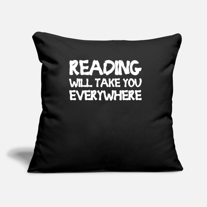 Reading Will Take You Everywhere Sofakissen mit Füllung 45 x 45 cm