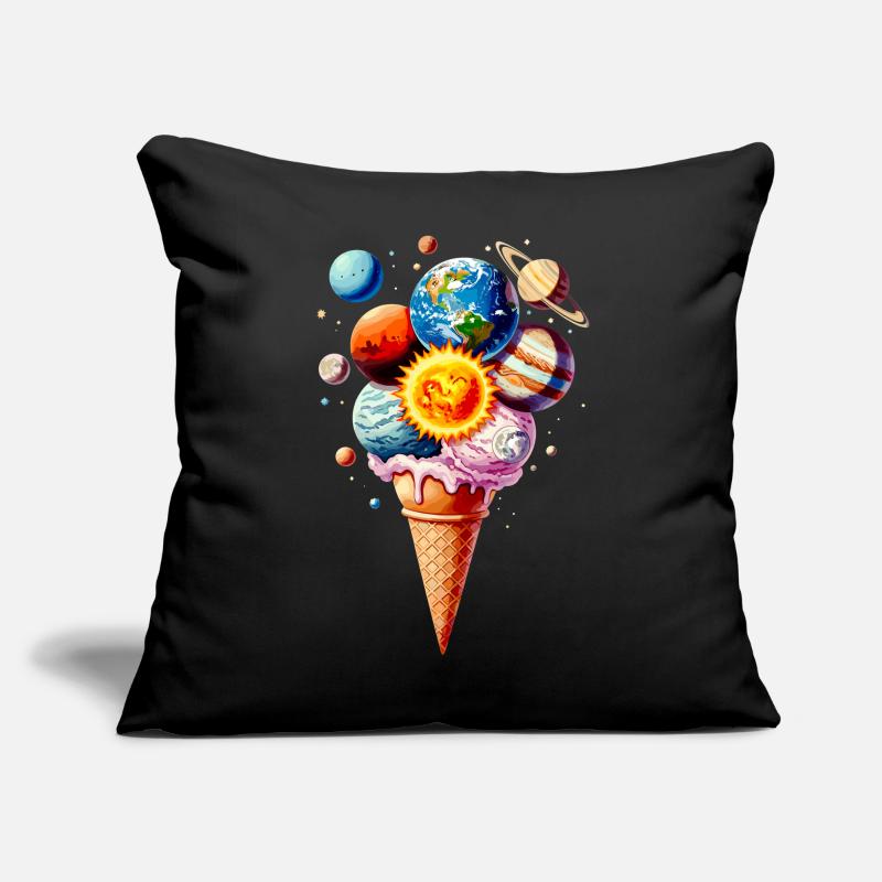 Planeten Eiscreme Waffel Eis Sofakissen mit Füllung 45 x 45 cm