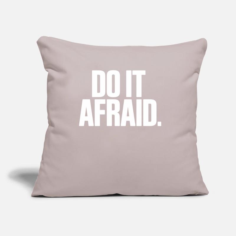 Do It Afraid Courage Development Motivation Sofa pillow with filling 45cm x 45cm