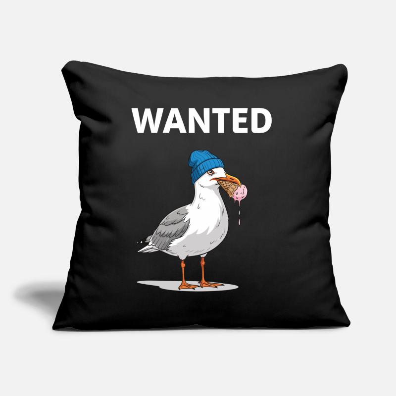 Gesucht Möwe Eiscreme Abenteuer Coussin et housse de 45 x 45 cm