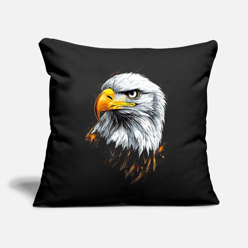 Aigle Pygargue à tête blanche Aigle royal Pygargue à queue blanche Coussin et housse de 45 x 45 cm