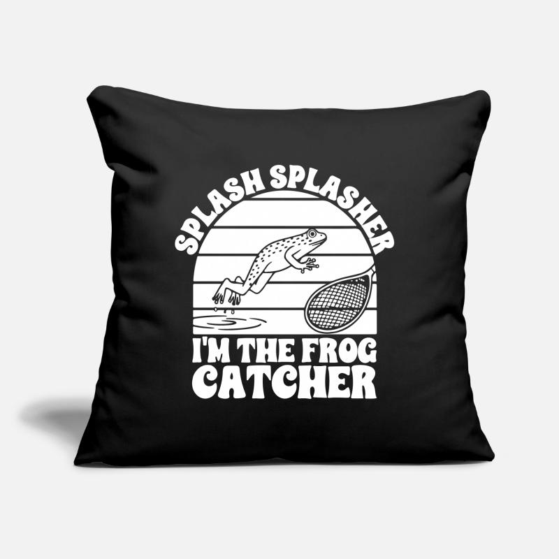 Frog Catcher Splash Splasher Frog Sofakissen mit Füllung 45 x 45 cm