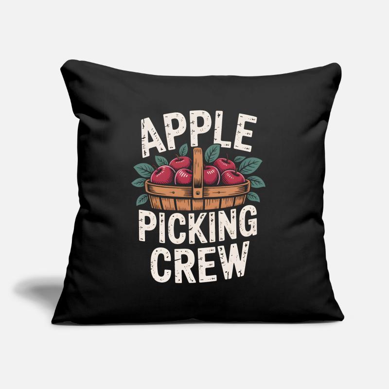 Apple Picking Crew Fall Autumn Apple Picking Sofakissen mit Füllung 45 x 45 cm