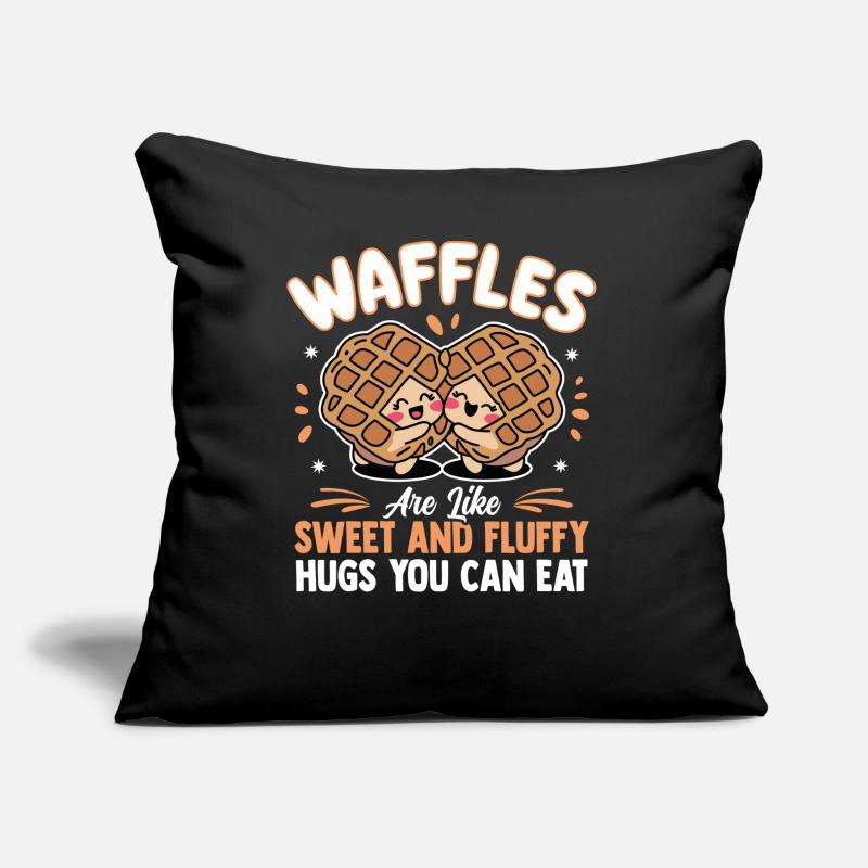 Gaufres sucrées Relation gaufre moelleuse Coussin et housse de 45 x 45 cm