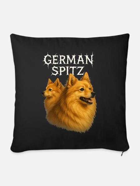 Deutsche Spitze - Sofakissen mit Füllung 45 x 45 cm - Schwarz