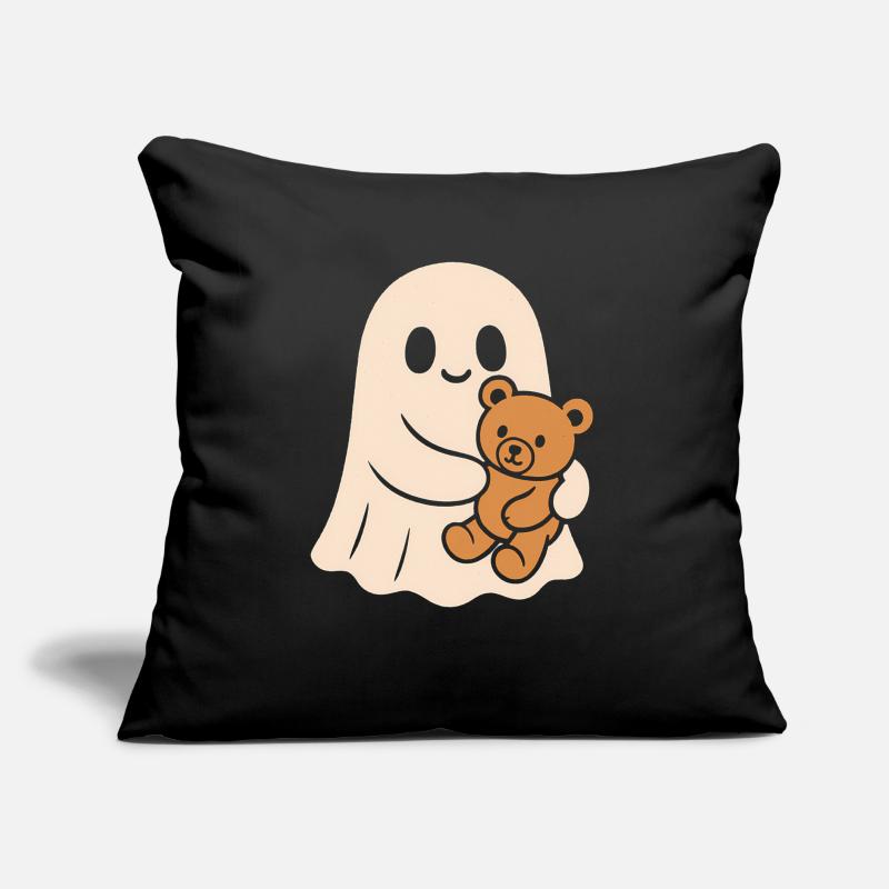 Cuddly Ghost with Teddy Sofa pillow with filling 45cm x 45cm