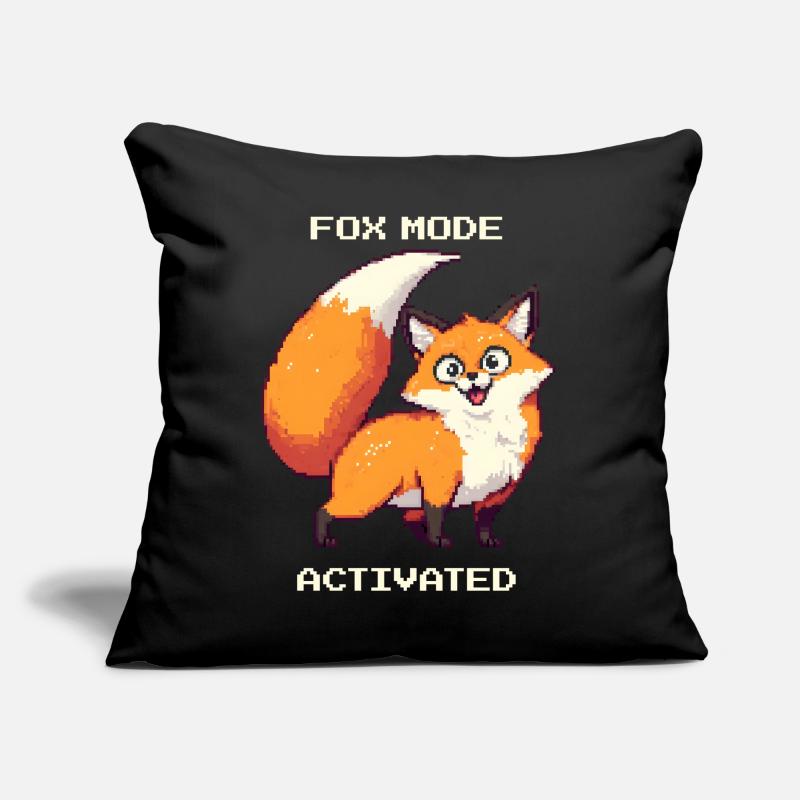 Mode renard activé | Humour de Derpy Fox Coussin et housse de 45 x 45 cm