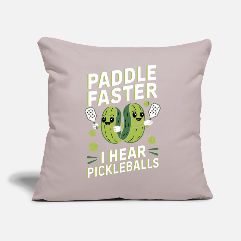 Pickleball Concombre Cornichon Cadeau Coussin et housse de 45 x 45 cm