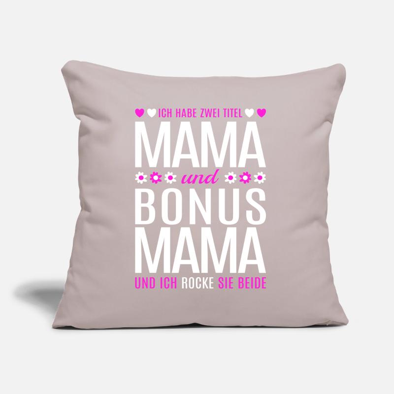 Mama Bonus Mama Stiefmutter Muttertag Geschenk Sofakissen mit Füllung 45 x 45 cm