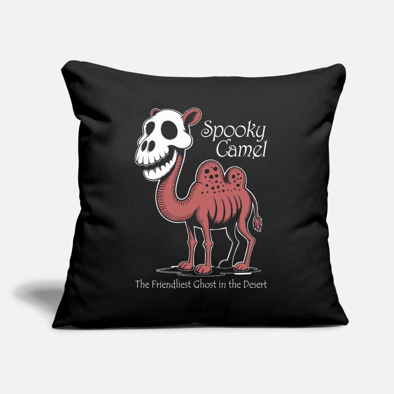 Spooky Camel Ghost in Desert Sofa pillow with filling 45cm x 45cm