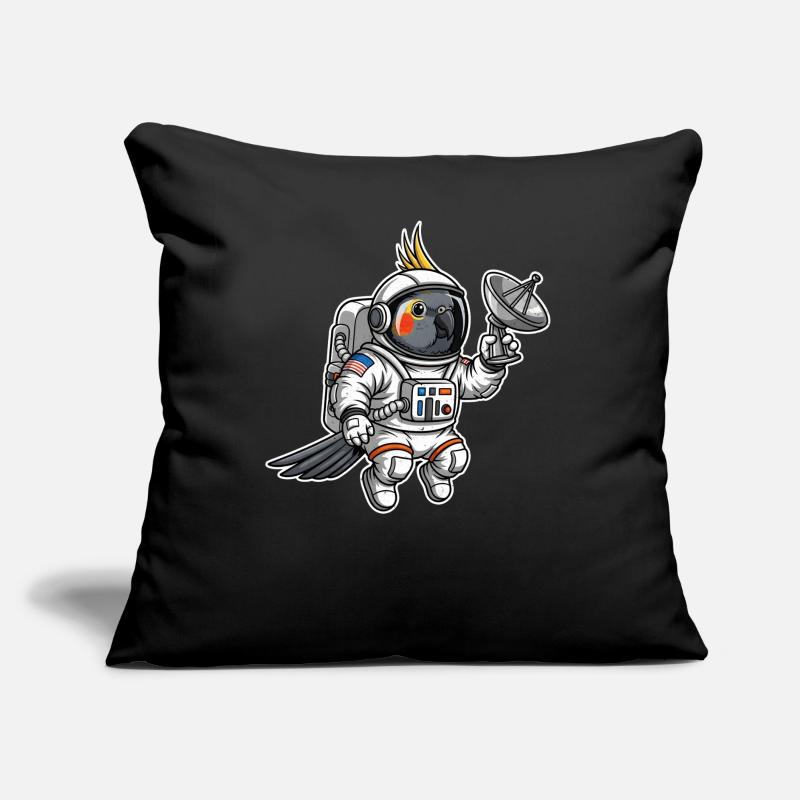 oiseau de l’espace astronaute calopsitte Coussin et housse de 45 x 45 cm