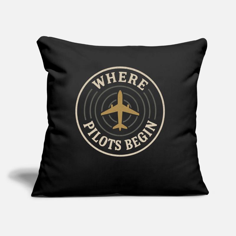 Flight Instructor Cfi Pilot Aviation Instructor Sofa pillow with filling 45cm x 45cm