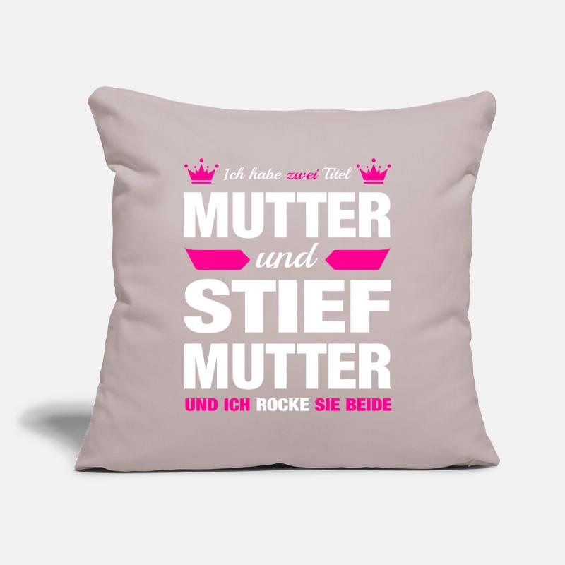 Stiefmutter Bonus Mama Mutter Muttertag Geschenk Sofakissen mit Füllung 45 x 45 cm