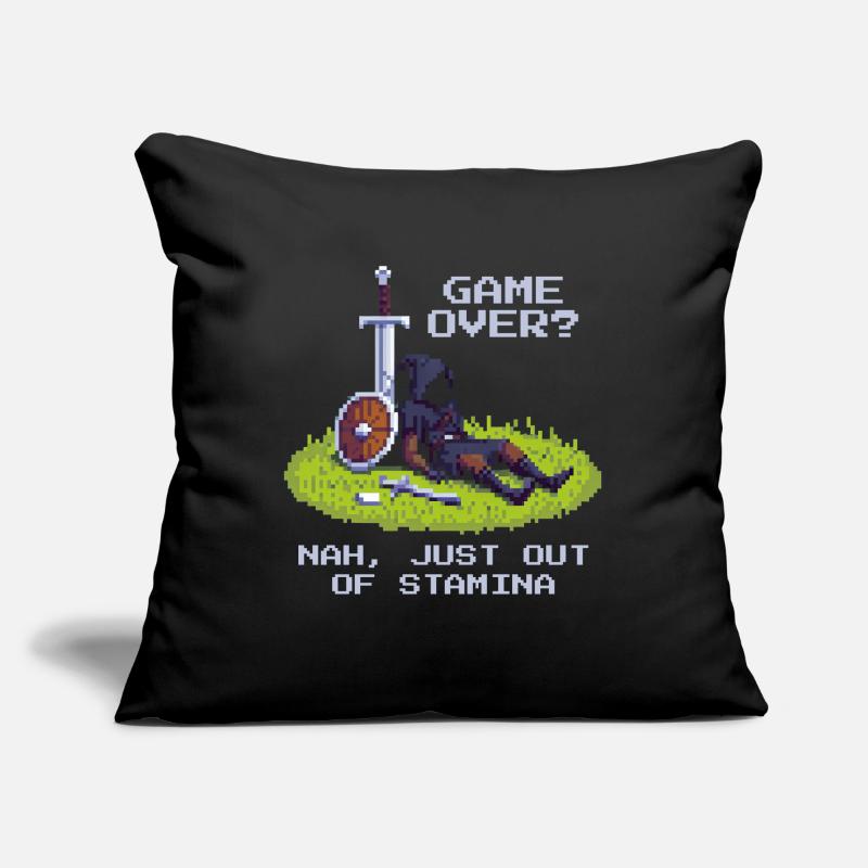 No Game Over | Only Stamina Empty - RPG Vibe Sofa pillow with filling 45cm x 45cm