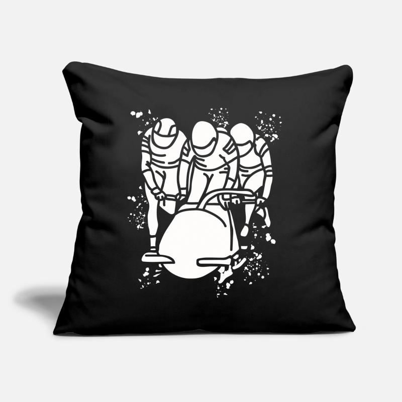 Bobsleigh Bobsleigh Bobsleigh à quatre Coussin et housse de 45 x 45 cm