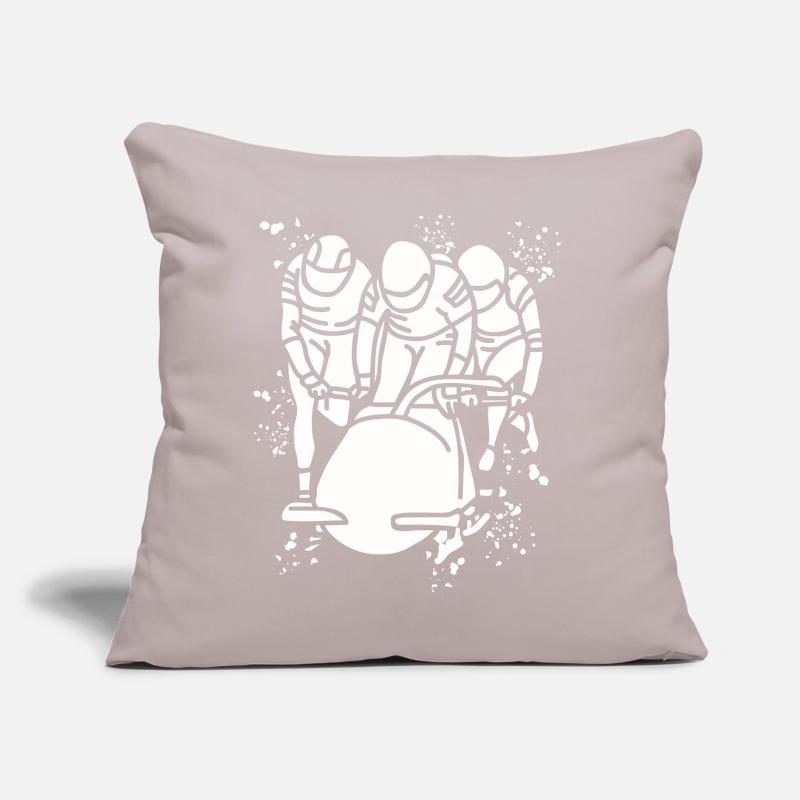 Bobsleigh Bobsleigh Four-man Bobsleigh Sofa pillow with filling 45cm x 45cm