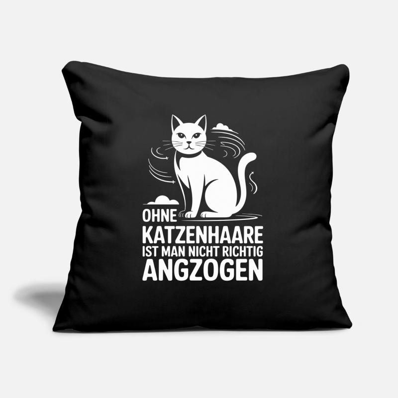 Chat disant que vous n’êtes pas sans poils de chat Coussin et housse de 45 x 45 cm